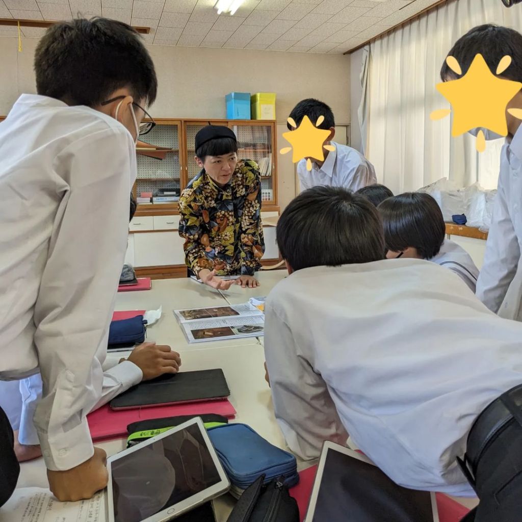 永平寺中学校で交流しました。