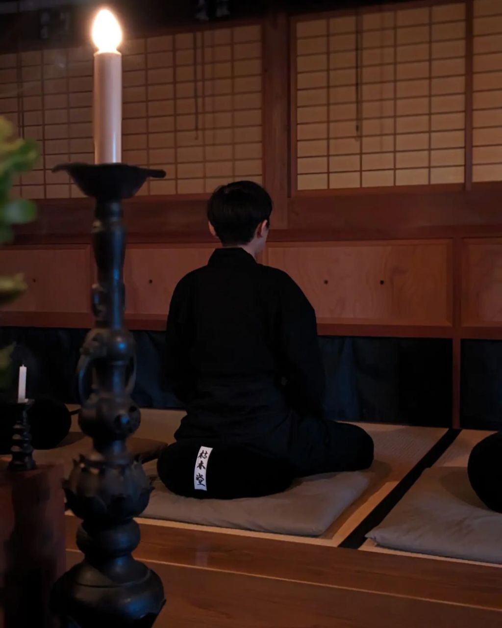 中村さん、町内にある曹洞宗天龍寺にて、毎朝坐禅を組んでいます。