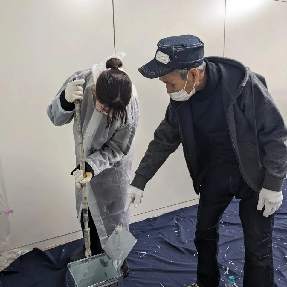 ペンキ塗りワークショップ開催しました